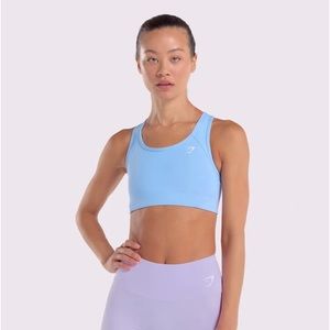 Gymshark Essential Racer Back Sports Bra in Baby Blue